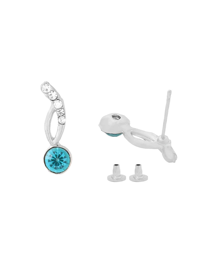 Blue Crystal  earing