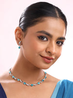 Load image into Gallery viewer, Blue Crystal  earing