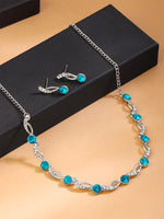 Load image into Gallery viewer, Blue Crystal  earing