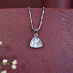 Load image into Gallery viewer, Triangle Pendant with Crystal