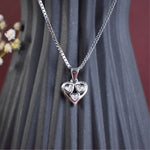 Load image into Gallery viewer, Silver Triple Heart Pendant