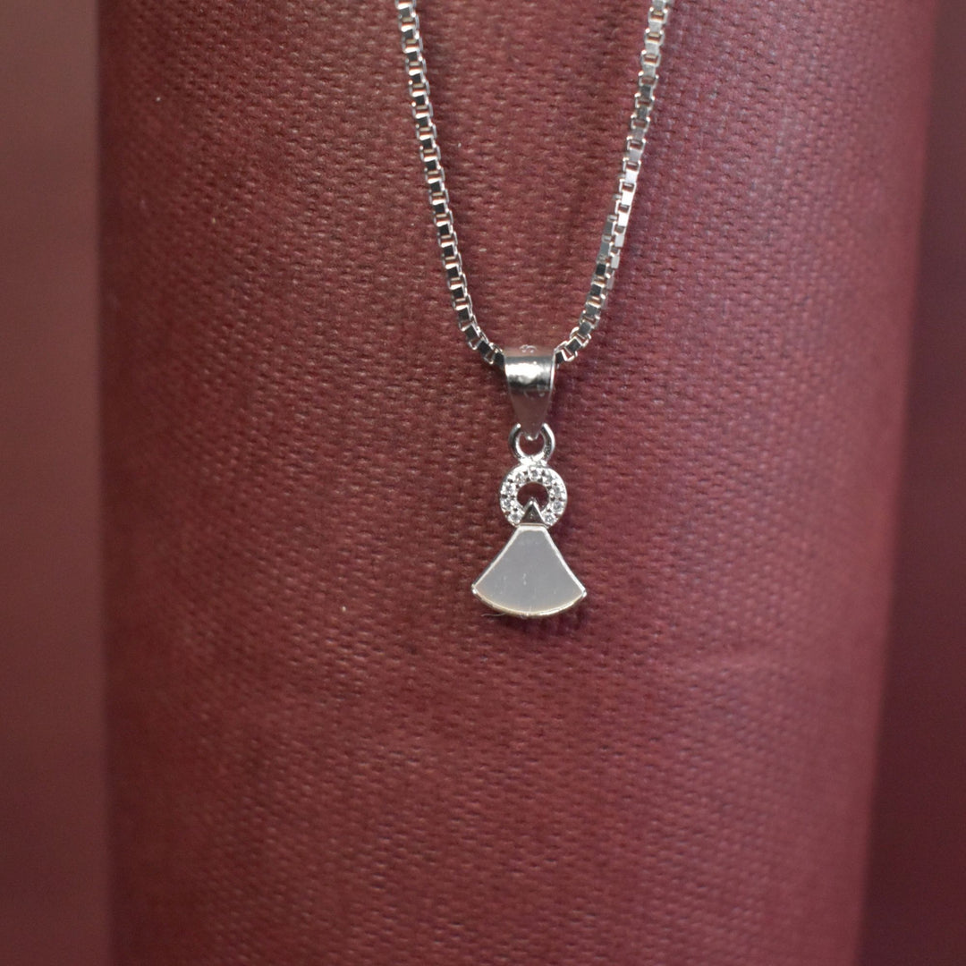 Fan Pendant with Crystal