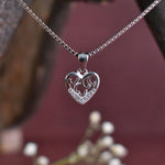Load image into Gallery viewer, Heart Pendant with Crystals