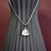 Triangle Pendant with Crystal