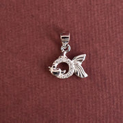Sparkling Silver Fish Pendant