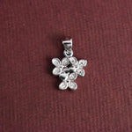 Load image into Gallery viewer, Floral Sparkle Silver Pendant
