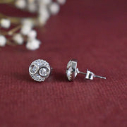 Sparkling Halo Twin Stone Studs